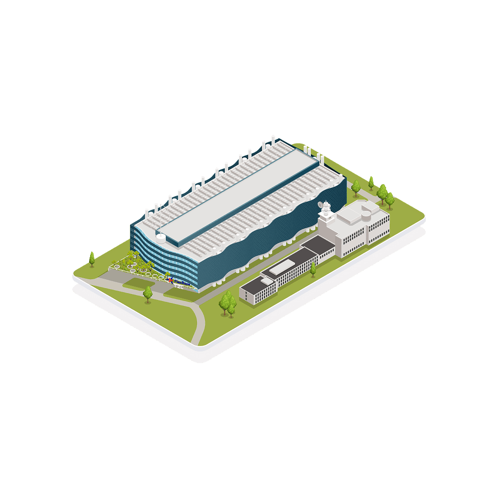 Isometrische Grafik Technologiezentrum Laufenburg